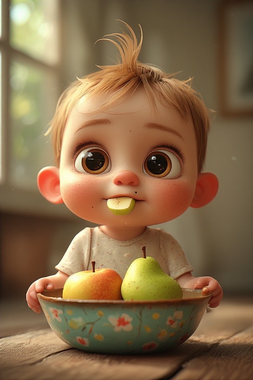 Compote poire abricot bébé